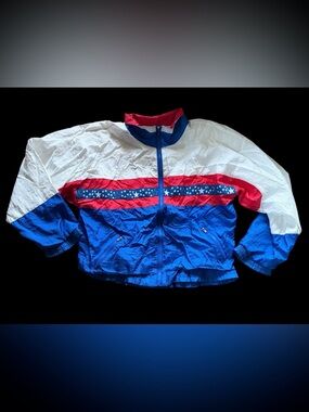 Star Spangled AH-Mazing! 90’s Windbreaker Jacket